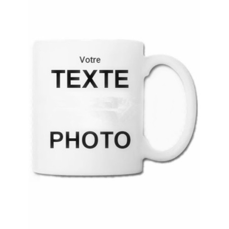 Mug blanc personnalisable 325 ml