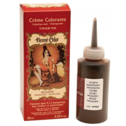 ❤️ Henné Color Paris – Crème Colorante Ton sur Ton Acajou – 90 ml