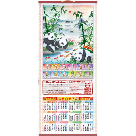 Grand Calendrier Mural Chinois 2027