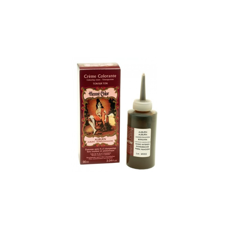 🍂 Henné Color Paris – Crème Colorante Ton sur Ton Auburn – 90 ml