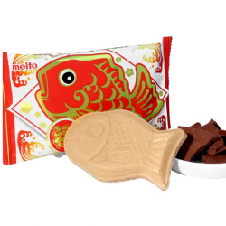 Gaufrette japonaise en forme de poisson au chocolat – Meito Pukupukutai