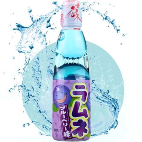 Boisson japonaise Ramune à la myrtille – Hata Kosen