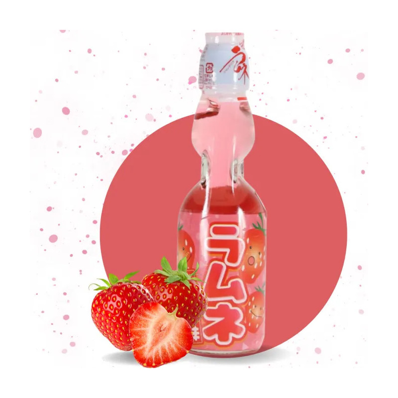 🍓 Ramune Japonaise Fraise HATA KOSEN – 200 ml