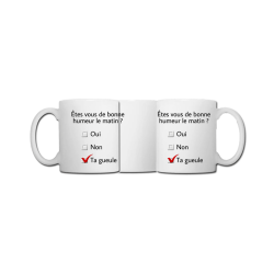 Mug personnalisable - Humeur du matin