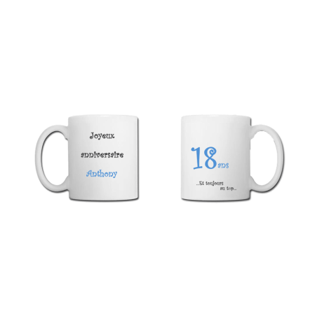 Mug personnalisable - anniversaire
