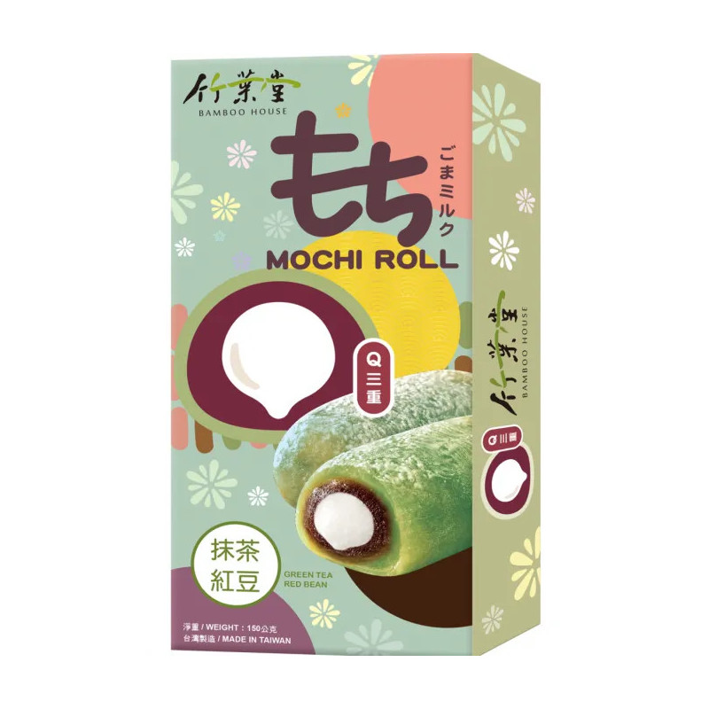 🍵🍡 Mochi Roll matcha & haricot rouge Bamboo House – 150 g