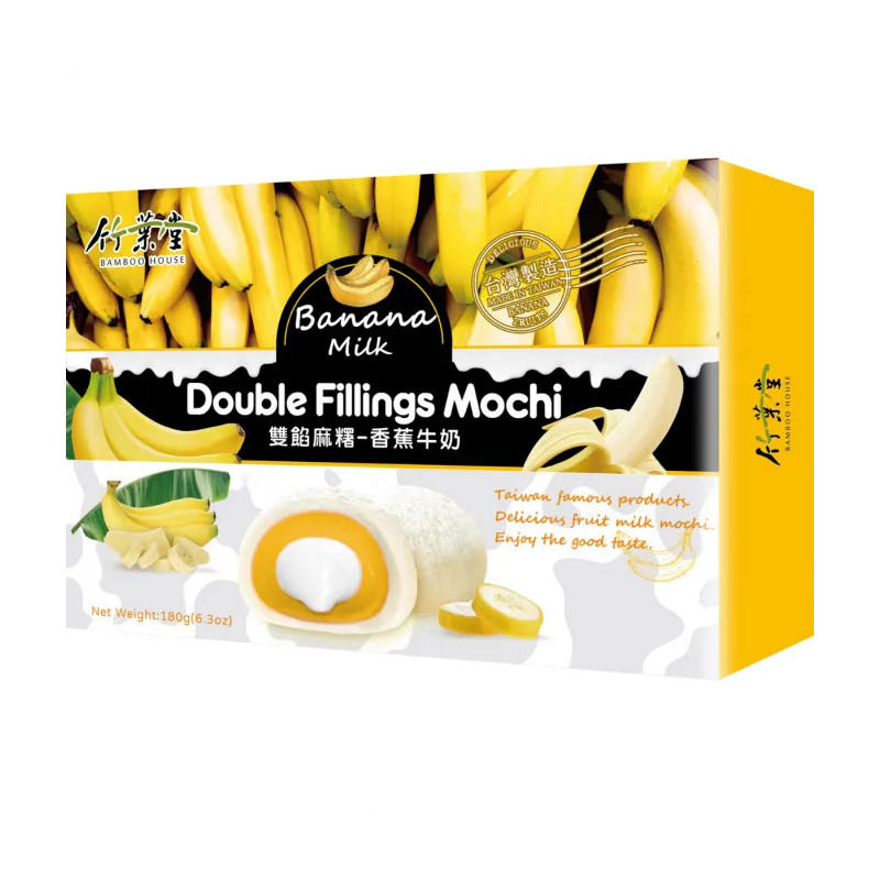 🍌🍡 Mochis banane double fourrage Bamboo House – 180 g
