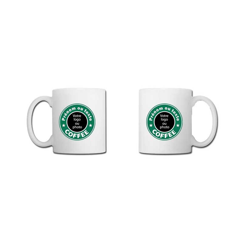 Mug personnalisé - style coffee shop