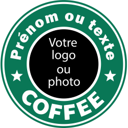 Mug personnalisé - style coffee shop