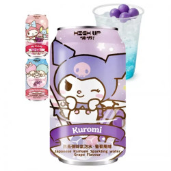 HIGHUP Ramune pétillant raisin – 330ml – Édition Kuromi – Origine Taïwan