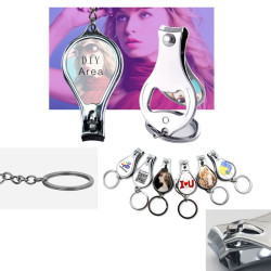 Porte-clés coupe-ongles personnalisé – 4 en 1 multifonction – Avec image ou texte