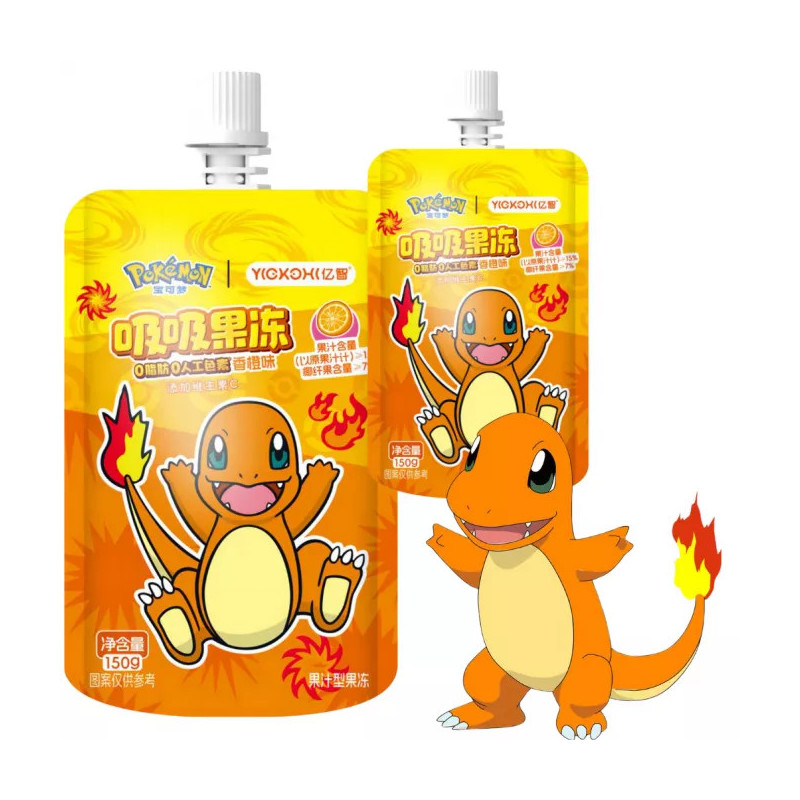 🍊 Jelly à l’orange Pokémon – Sachet 150g