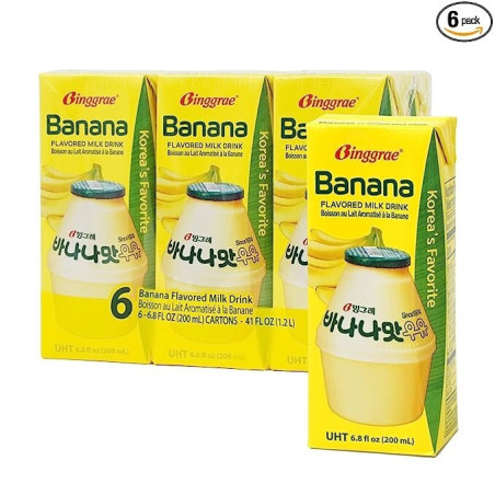 Binggrae Banana Flavored Milk Drink – 200 ml à Lille