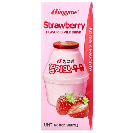 Binggrae Fraise Flavored Milk Drink