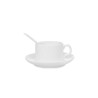 Tasse à café personnalisable avec soucoupe et cuillère