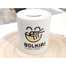 Tirelires Blanches en Céramique Personnalisées