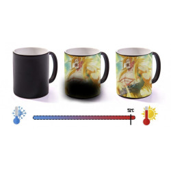 Mug Magique Noir Mat Personnalisable – Effet Thermoréactif