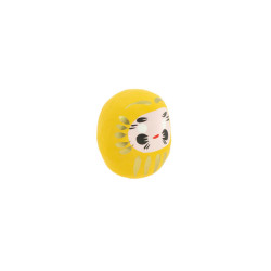 💛 Daruma Jaune – Porte‑Bonheur Japonais pour la Prospérité et la Protection