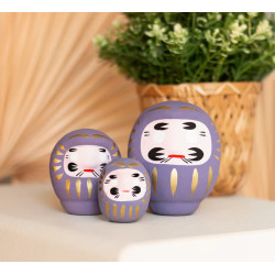 💜 Daruma Violet – Porte‑Bonheur Japonais pour la Longévité et l’Harmonie