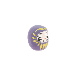 💜 Daruma Violet – Porte‑Bonheur Japonais pour la Longévité et l’Harmonie
