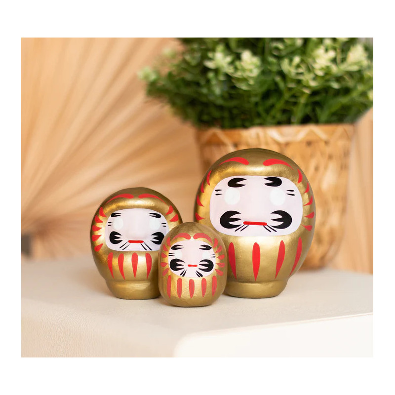✨ Daruma Doré – Porte‑Bonheur Japonais pour l’Abondance et la Richesse