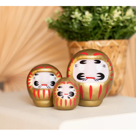 ✨ Daruma Doré – Porte‑Bonheur Japonais pour l’Abondance et la Richesse