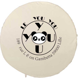 🪑 Coussin de chaise rond personnalisable – Ø 40 cm avec attaches