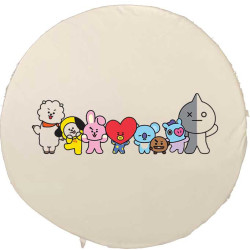 🪑 Coussin de chaise rond personnalisable – Ø 40 cm avec attaches