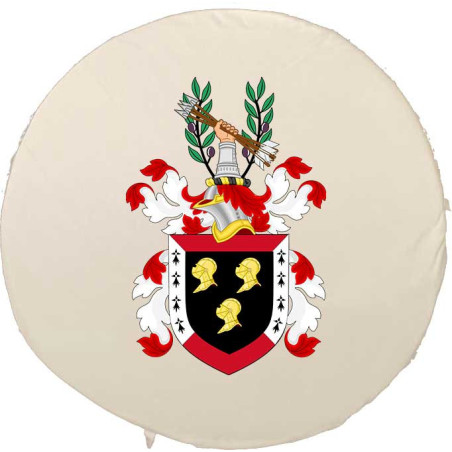 🪑 Coussin de chaise rond personnalisable – Ø 40 cm avec attaches