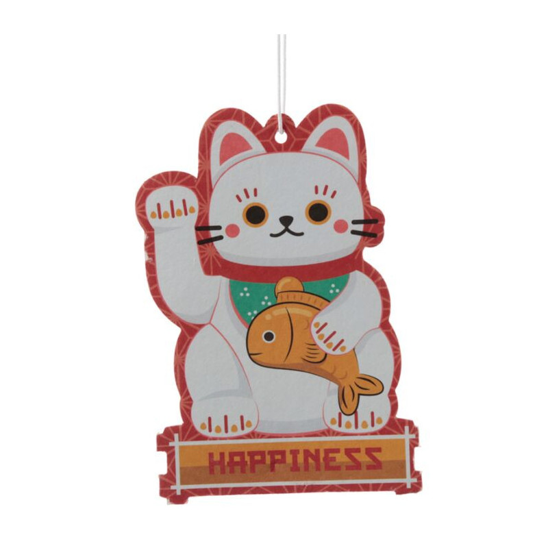 🍒 Désodorisant à Suspendre Maneki Neko – Parfum Cerise
