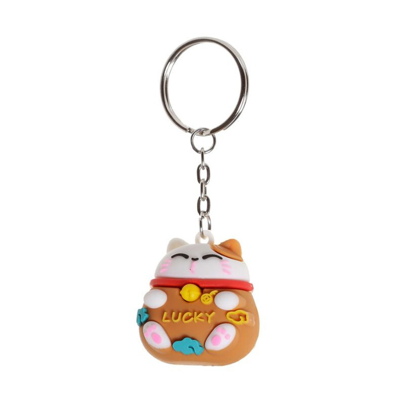 🐱 Porte-clés Maneki Neko 3D – Porte‑bonheur