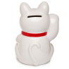 🐱 Tirelire Chat Blanc Maneki Neko – Chat Porte‑bonheur