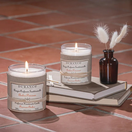 🕯️ Bougie Parfumée Ambre Précieux 180 g – Durance