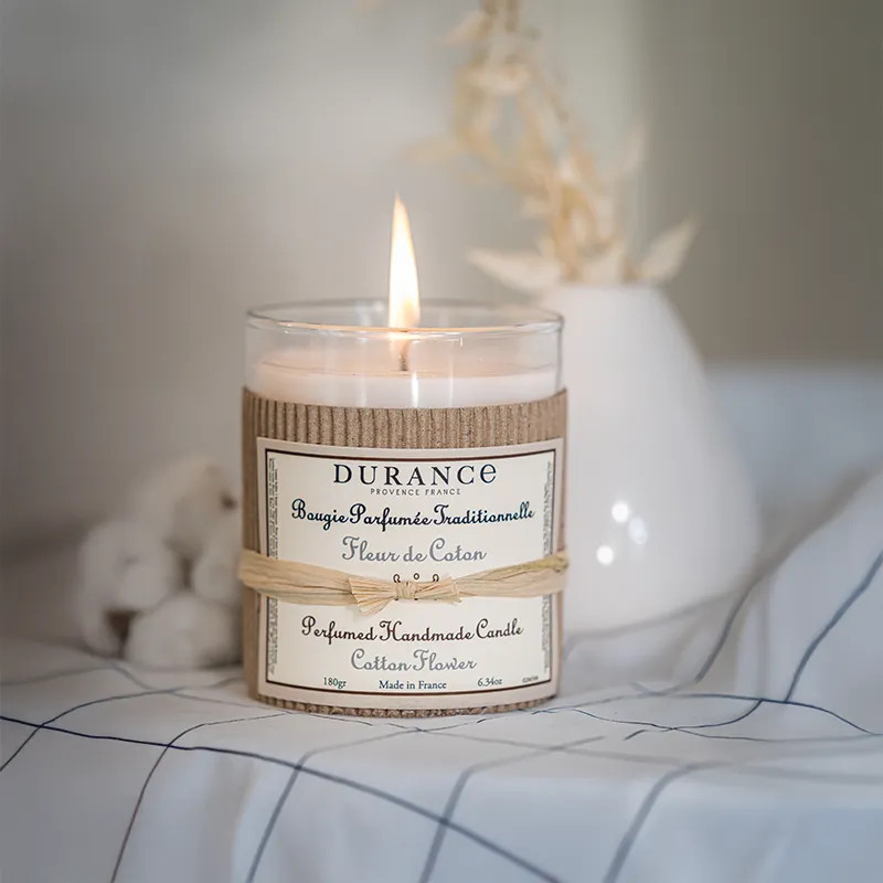 🕯️ Bougie Parfumée Fleur de Coton – 180g de la marque Durance