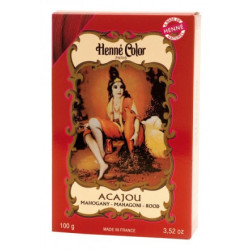 Henné Color Acajou 100 g – Coloration végétale naturelle aux reflets acajou