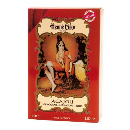 Henné Color Acajou 100 g – Coloration végétale naturelle aux reflets acajou