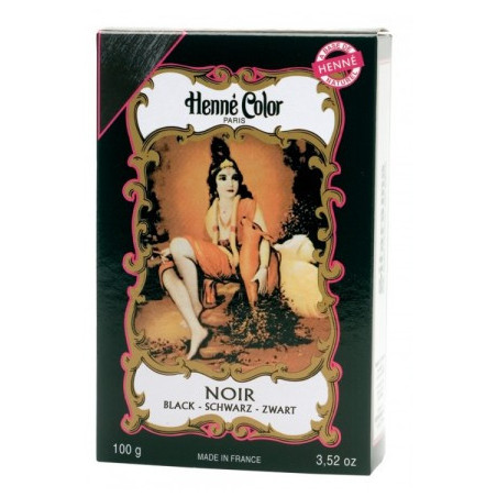 ⚫ Henné Color Paris – Poudre colorante Noir (Black) – 100 g