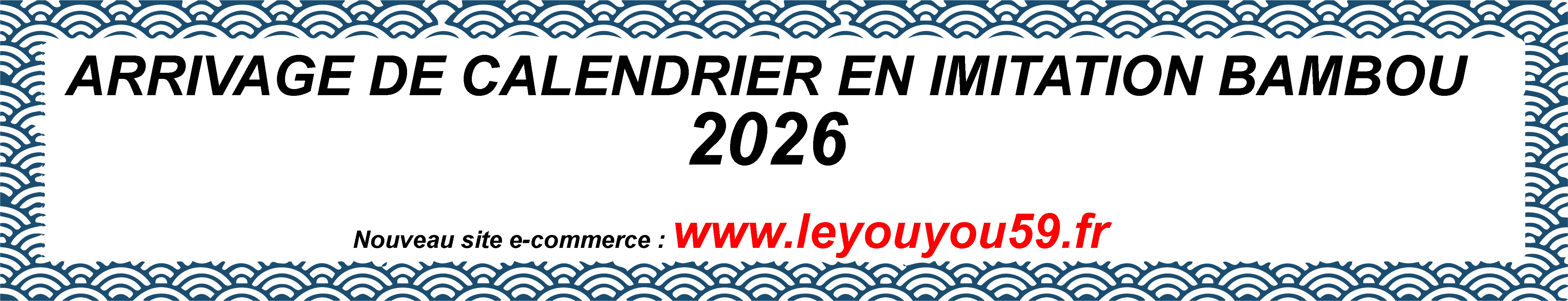 Calendrier 2026